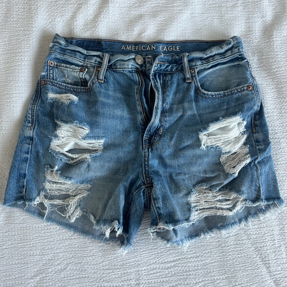 American Eagle Outfitters Blue Jean 90s Boyfriend Shorts